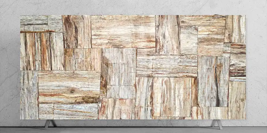 Beige Petrified Wood Retro Stone Slab